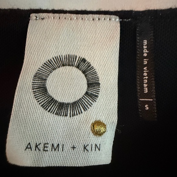 Anthropologie Akemi + Kin Tegan Dress S Black Sheath Shimmery. - Picture 5 of 5